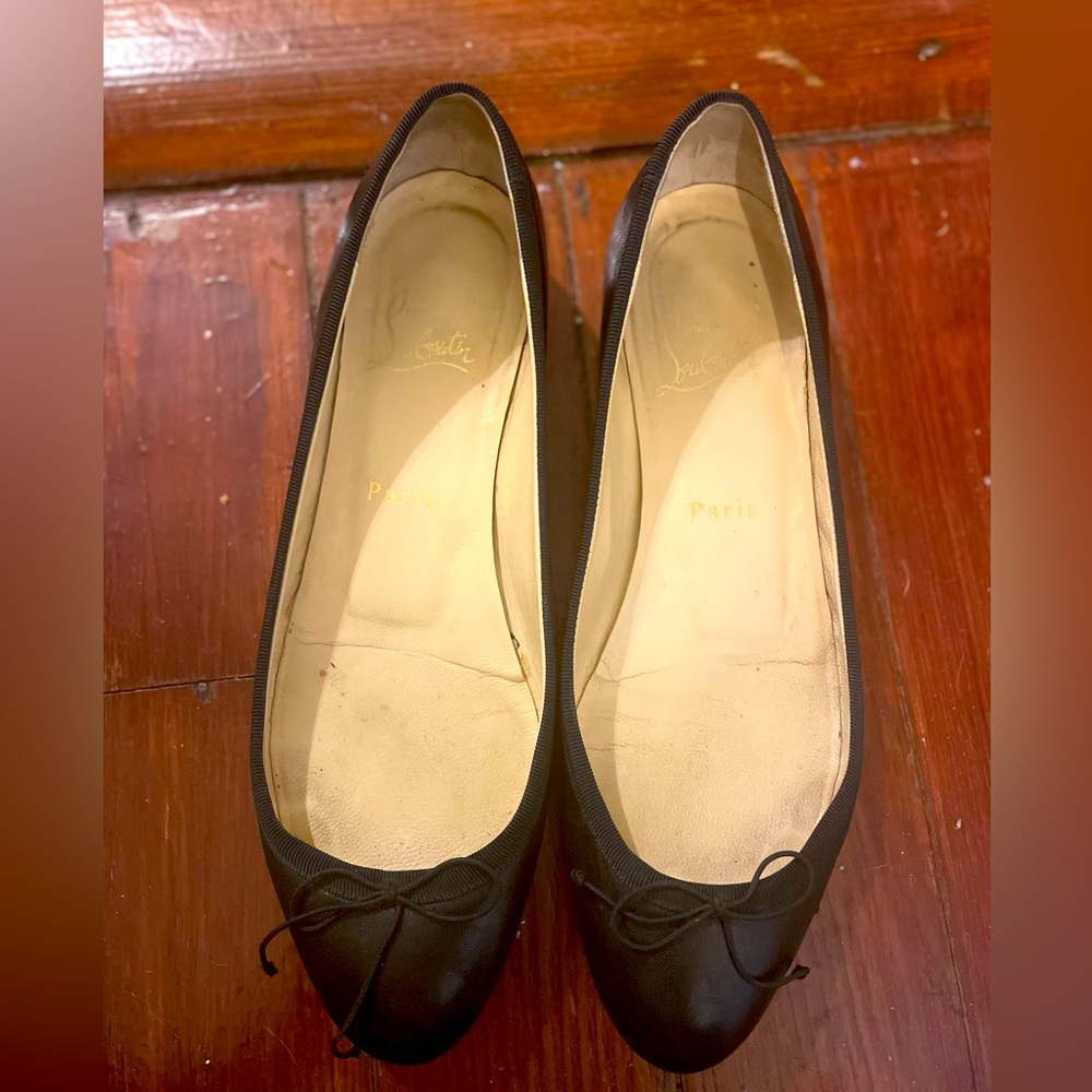 Christian Louboutin Black Ballet Flats